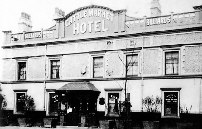 Liverpool - Cattle Market Hotel Grounds : Image credit oldswanliverpool.blogspot.com
